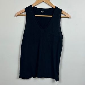 Madewell	Shirt	Black	Sleeveless Tank	Size	XS